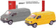 Herpa vw t4 transporter, gris jaune (mini kit 2 pcs.)