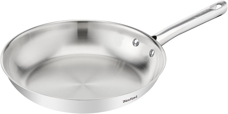 Tefal duetto on b8660234 – poêle à frire – 20 cm – compatible induction – résultat de cuisson croustillant – acier inoxydable premium – poignées rivetées – poêle à frire