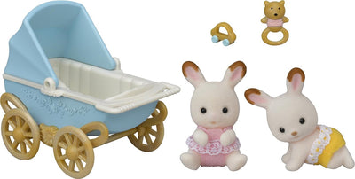 Epoch Sylvanian Families 5432 Set Twin Chocolate Rabbit