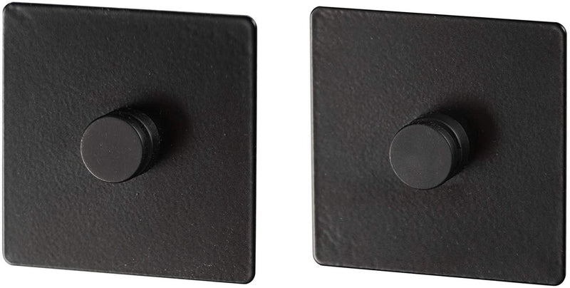 Wenko adaptateur turbo-loc 6,3 x 1,4 cm acier noir mat 2 pièces - pour le montage d'accessoires de cuisine de gala sans perçage