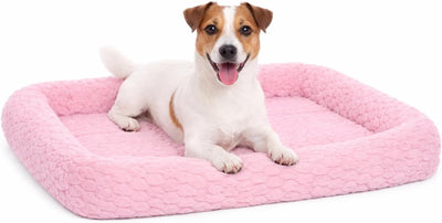 Coussin pour chien Flamingo - panier pour chien - naya rectangulaire rose avec bord 70,5x41,5cm - doux - de maintien