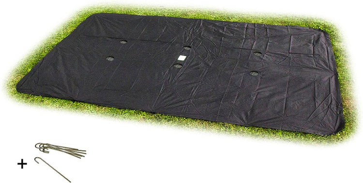 Exit toys exit housse de trampoline au sol 244x427cm - housse de protection trampoline - résistante aux intempéries - rectangulaire - bâche