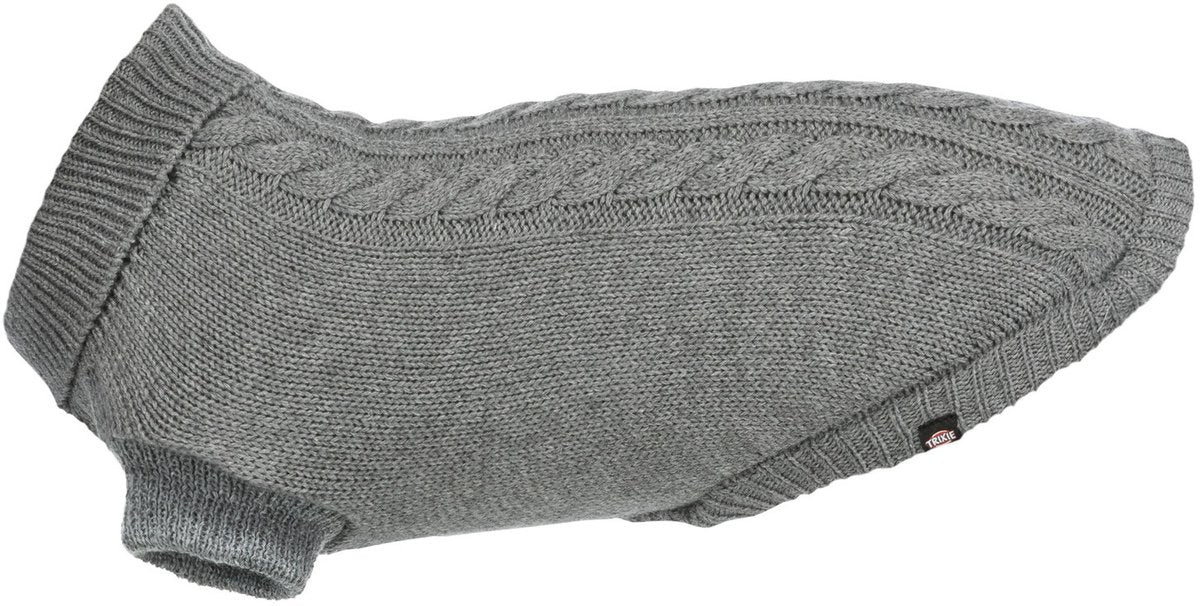 Pull pour chien Trixie - kenton - gris - 55cm