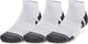 Under armour ua performance tech 3pk low-wht chaussettes de sport unisexes - blanc - gris jet