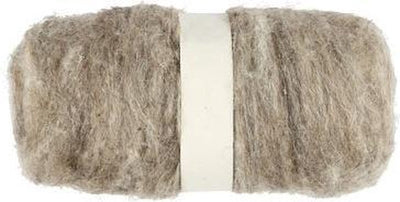 Laine cardée Creativ company, naturelle, 100 gr 1 pelote