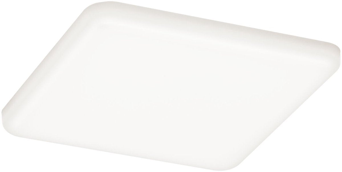 Paulmann Varifit panneau encastrable LED Veluna IP44 angulaire 125x125 mm 8,5W 750lm 4000K satiné