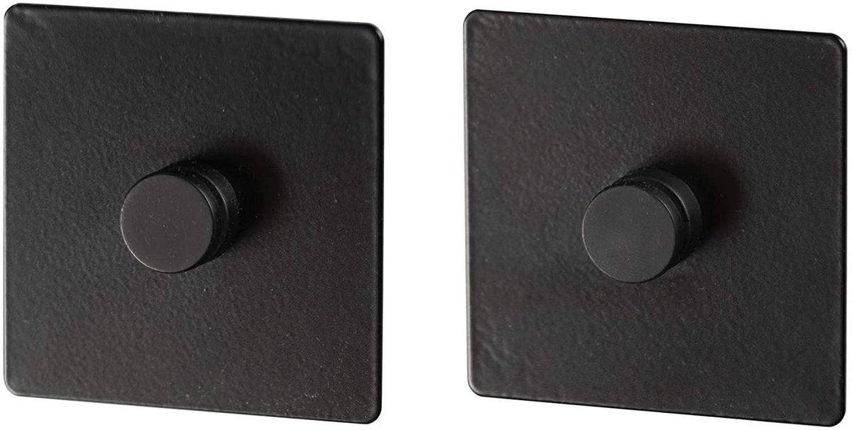 Wenko adaptateur turbo-loc 6,3 x 1,4 cm acier noir mat 2 pièces - pour le montage d'accessoires de cuisine de gala sans perçage