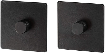 Wenko adaptateur turbo-loc 6,3 x 1,4 cm acier noir mat 2 pièces - pour le montage d'accessoires de cuisine de gala sans perçage