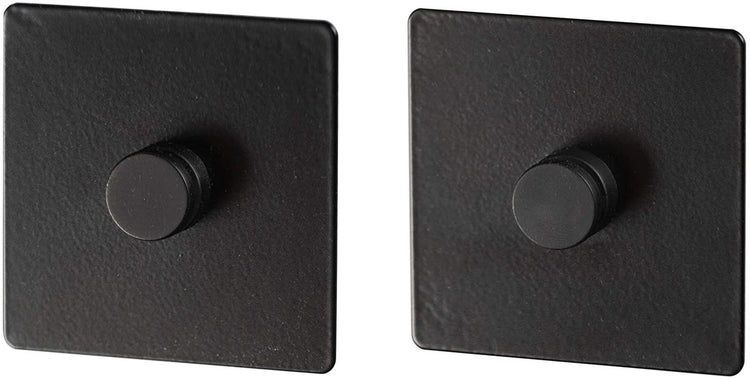 Wenko adaptateur turbo-loc 6,3 x 1,4 cm acier noir mat 2 pièces - pour le montage d'accessoires de cuisine de gala sans perçage