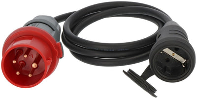 Brennerstuhl câble adaptateur câble adaptateur câble adaptateur fiche CEE 400 V noir
