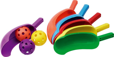 Ensemble de cuillères Megaform de 6 chauves-souris et balles colorées