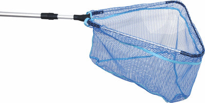 Albatros got'm épuisette en caoutchouc - épuisette en caoutchouc bleu avec manche extensible en aluminium 200 2 pièces