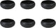 Médard de noblat - oslo noir - petit bol 12 cm - 6 pièces - grès