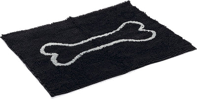 Tapis de séchage pour chien Dog gone smart dirty dog - tapis pour animaux - noir - 88 x 68 cm
