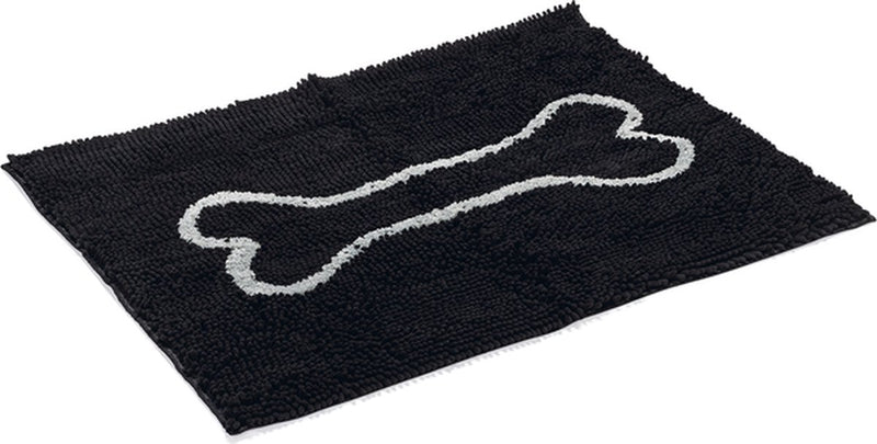 Tapis de séchage pour chien Dog gone smart dirty dog - tapis pour animaux - noir - 88 x 68 cm