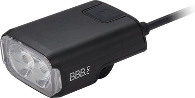 Bbb cycling e-strike urban 600 phare vélo électrique avec télécommande - éclairage vélo feu avant rechargeable USB - éclairage vélo électrique - 600 lumens - étanche - longue durée de vie de la batterie - BLS-241e