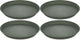 Koziol assiette ronde, 20,5 cm, lot de 4, bio, gris cendré - | plaque de connexion