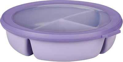 Mepal - boîte de conservation alimentaire multi bols cirqula - bol bento 3 compartiments - 250 ml. 250 ml 500 ml - rond - lilas vif