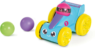Tomy pop go voiture de course bleu - jouets pour tout-petits - jouer et apprendre