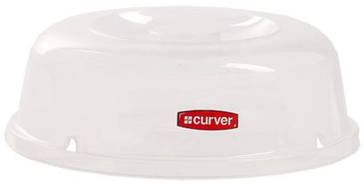 Couvercle micro-ondes Curver - rond - diamètre 27cm - transparent - plat de couverture en plastique pour micro-ondes