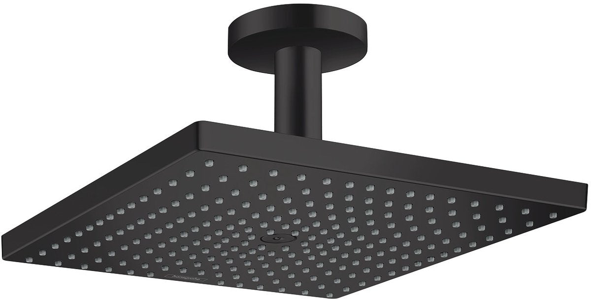 Douche de tête Hansgrohe raindance e 300 1jet avec raccordement au plafond noir mat
