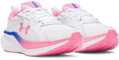 Under Armour ua w assert 11-wht chaussures de sport pour femmes - blanc - frénésie rose - frénésie rose