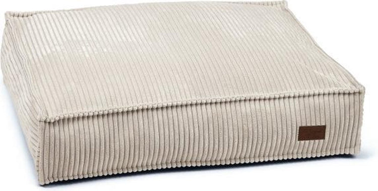 Designed by lotte ribbed - coussin pour chien - gris clair - 70x55x15 cm