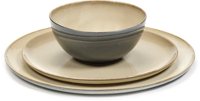 Serax - anita le grelle terres de rêves - service de table - gris brumeux - 12 pièces