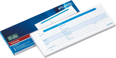 Livret de reçus Djois Atlanta - 74 x 210 mm - Texte néerlandais - 100 feuilles - FSC - pack économique 5 pièces