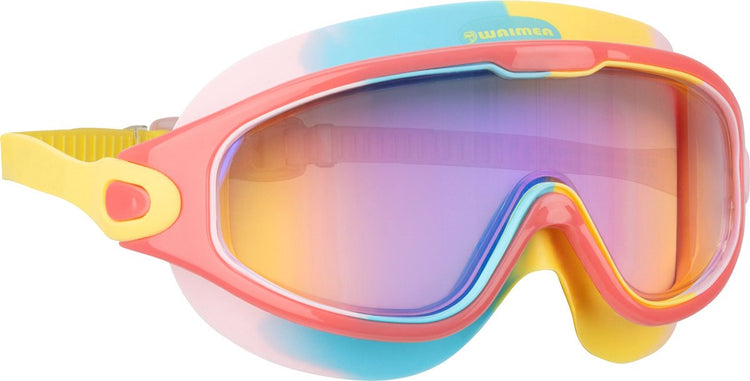 Waimea lunettes de natation pour enfants - courbées - revêtement huilé - rose multicolore