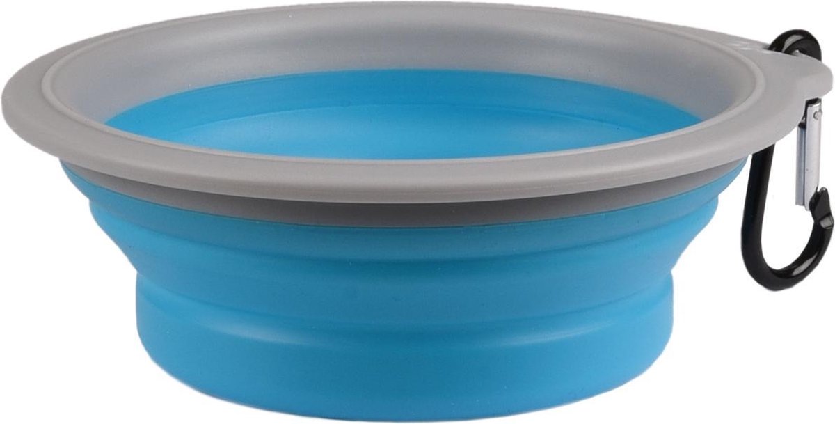 Flamingo bubo - pot à nourriture et à boisson pour chiens - pot à nourriture de voyage bubo bleu gris 375ml - 1pc - 129108 - 1pc