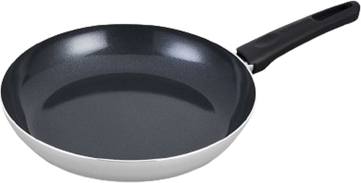 Poêle Brabantia indu+ - ø 28 cm - 100% sans PFA - revêtement antiadhésif en céramique - poêle à induction - passe au lave-vaisselle - gris