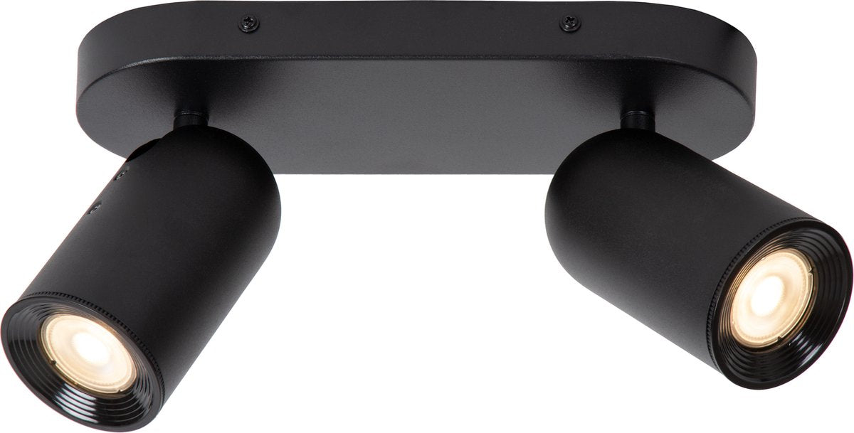 Lucide punch - spot de plafond (plafonnier) - 2xgu10 - noir