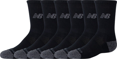 New balance active Crew chaussettes 3 pack chaussettes de sport unisexes - noir