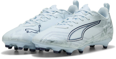 Chaussures de sport unisexe Puma ultra 6 play fg ag jr - bleu glacé- bijou blanc-bleu
