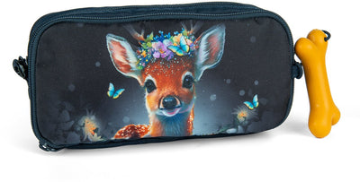 Stones and bones rowan 2.0 - trousse - trousse pour enfants - 3 compartiments - fée fauve - bleu foncé