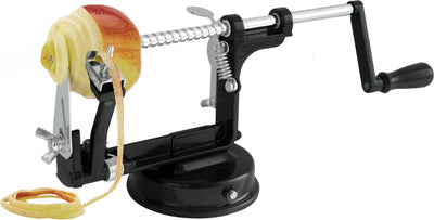 Éplucheur de pommes 3 en 1 Gefu - coupe-pomme et vide-pomme - acier inoxydable