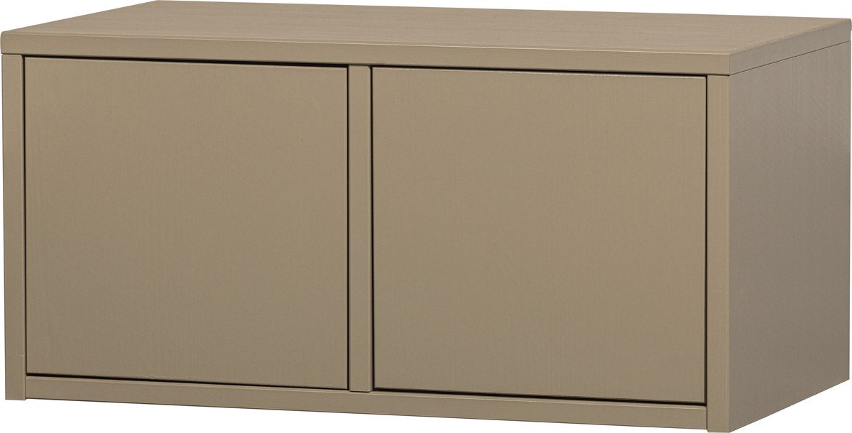 Banc de rangement Woood Turner - pin - boue - 39x80x44