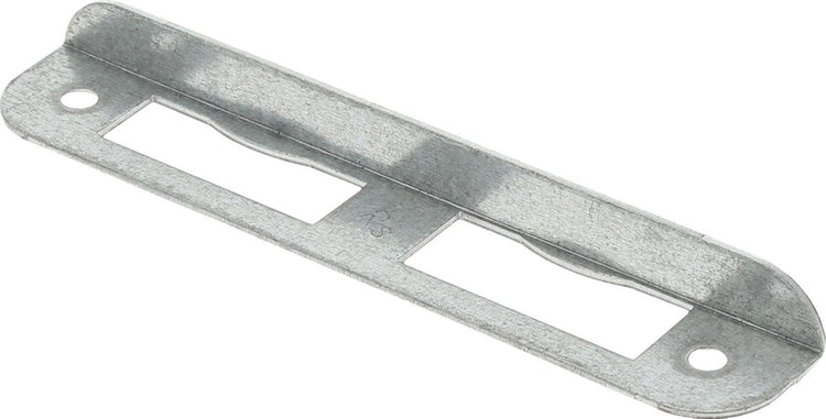 Gâche d'angle Nemef - arrondie - 135 x 24 x 12 mm (lxlxh avec lèvre) - acier galvanisé - hp1266 - din gauche