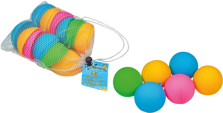Pulvérisateurs d'eau Pustefix - 6 bombes à eau - couleurs mélangées - dans un sac en filet - 4 ans