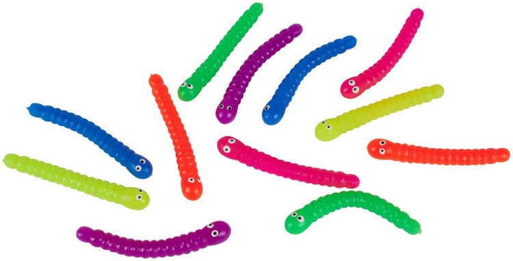 Eddy Toys fidget worms remuer les vers - fidget jouets contre le stress - remuer les vers jouets aux couleurs vives - super extensible fidget jouet pour les enfants à partir de 3 ans