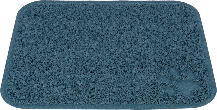 Tapis de nettoyage Trixie - PVC bleu - ramasse la litière du chat, antidérapant, 45x37 cm