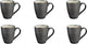 Médard de noblat - shadow nacre - tasse 30 cl - 6 pièces - grès