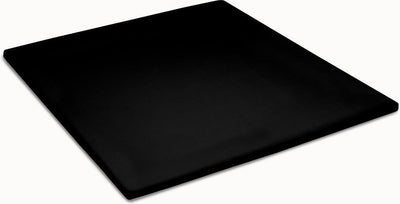 Drap-housse surmatelas Cendrillon - 2 personnes - doux - jersey - 180x200 210 cm - jusqu'à 12 cm de haut - noir