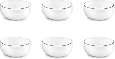 Médard de noblat - yaka noir - bol 13 cm - 6 pièces - porcelaine
