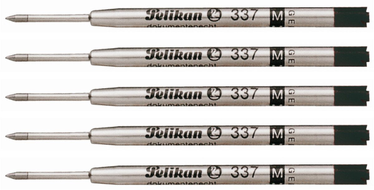 Pelikan recharge pour stylo à bille 337 moyen noir 5 pièces