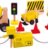 Tidlo Wooden Dollhouse Construction Workers Material Material, 13dlg.