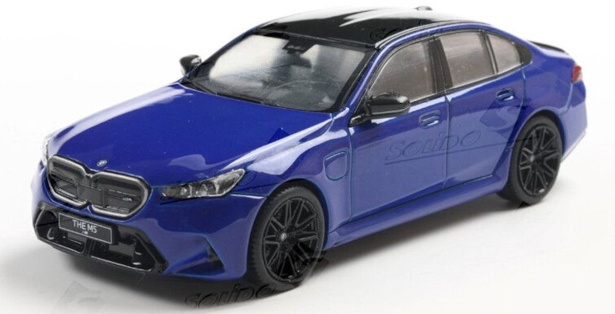 Solido BMW M5 Berline (G90) 2024 Bleu Modèle de voiture 1 43