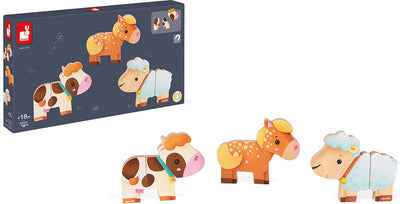 Janod - magnets rigolos - ferme