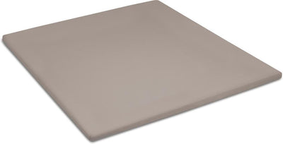 Week-end Cendrillon - surmatelas (jusqu'à 15 cm) - coton - 90x210 cm - taupe